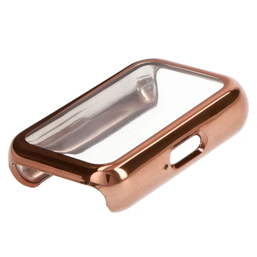 Etui z osłoną ekranu Bizon Case Watch Felipe do Samsung Galaxy Fit 3 różowozłote