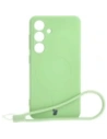 Bizon Case Silikon Magnetic Sq Samsung Galaxy S24 hellgrün