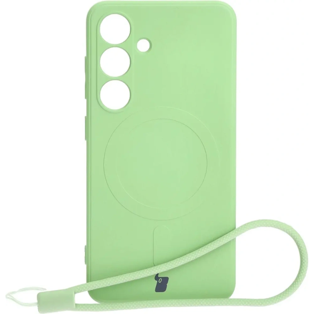 Hurtownia GSM - Bizon Case Szilikon Magnetic Sq Samsung Galaxy S24 világos zöld - BIZ5249 - {ean13} - Hurt