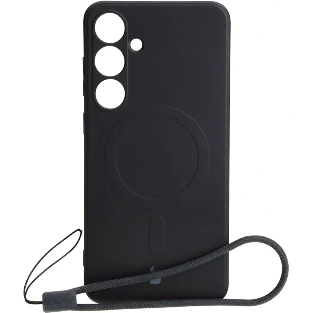 Wholesale Bizon Case Silicone Magnetic Sq Samsung Galaxy S24 Plus black - BIZ5253 - {ean13} - Hurt