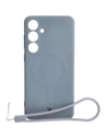 Bizon Case Silicone Magnetic Sq Samsung Galaxy S24 Plus grey