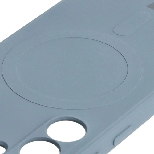 Etui Bizon Case Silicone Magnetic Sq do Samsung Galaxy S24 Plus szare