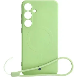 Wholesale Bizon Case Silicone Magnetic Sq Samsung Galaxy S24 Plus light green - BIZ4689 - {ean13} - Hurt