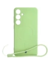 Bizon Case Silicone Magnetic Sq Samsung Galaxy S24 Plus világos zöld
