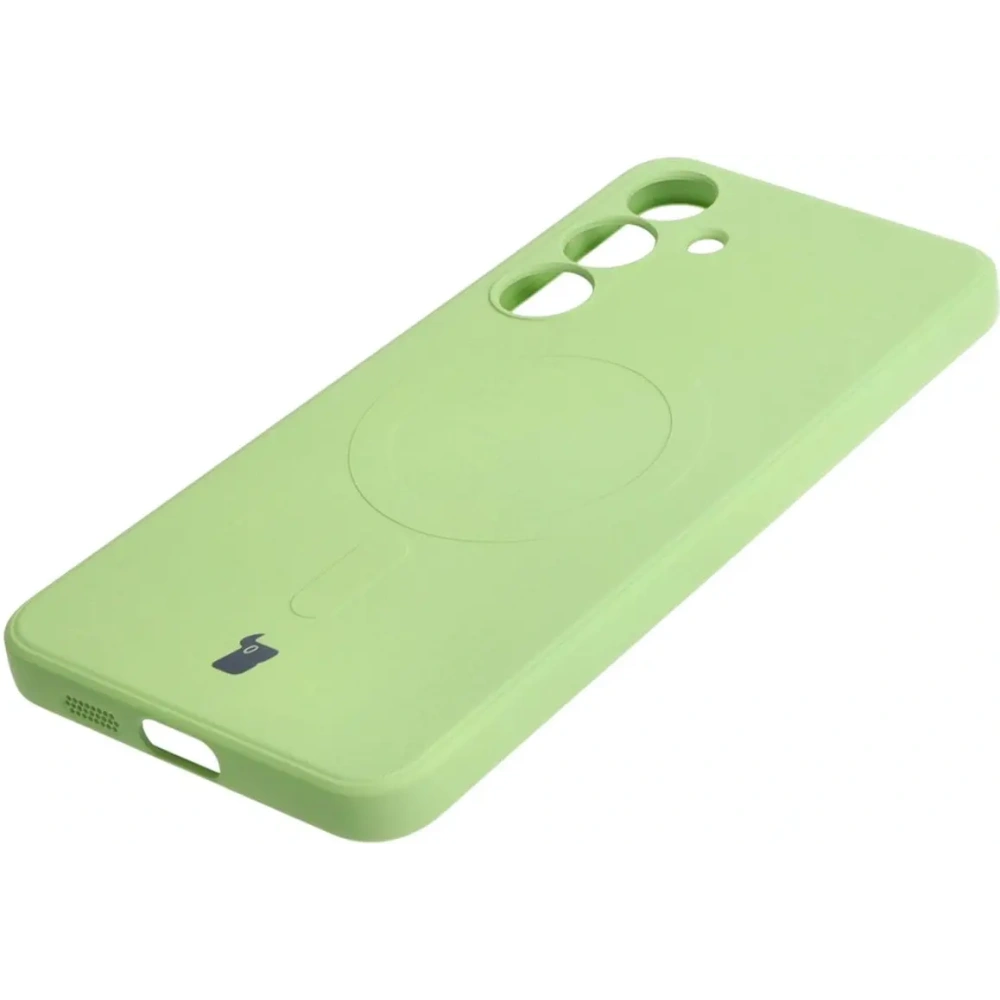 Wholesale Bizon Case Silicone Magnetic Sq Samsung Galaxy S24 Plus light green - BIZ4689 - {ean13} - Hurt