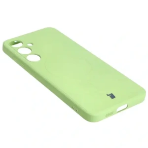 Wholesale Bizon Case Silicone Magnetic Sq Samsung Galaxy S24 Plus light green - BIZ4689 - {ean13} - Hurt