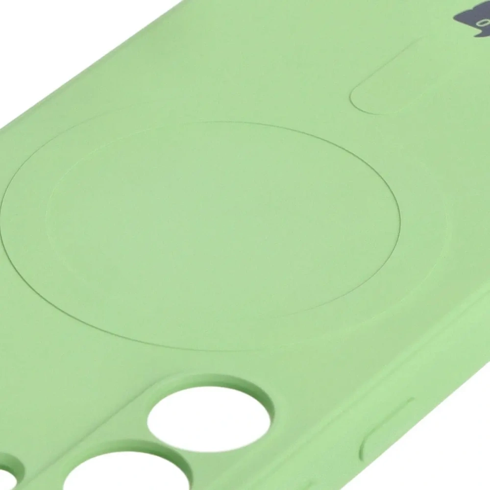 Wholesale Bizon Case Silicone Magnetic Sq Samsung Galaxy S24 Plus light green - BIZ4689 - {ean13} - Hurt