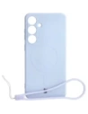 Bizon Case Silicone Magnetic Sq Samsung Galaxy S24 Plus light purple