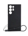 Etui Bizon Case Silicone Magnetic Sq do Samsung Galaxy S24 Ultra černé
