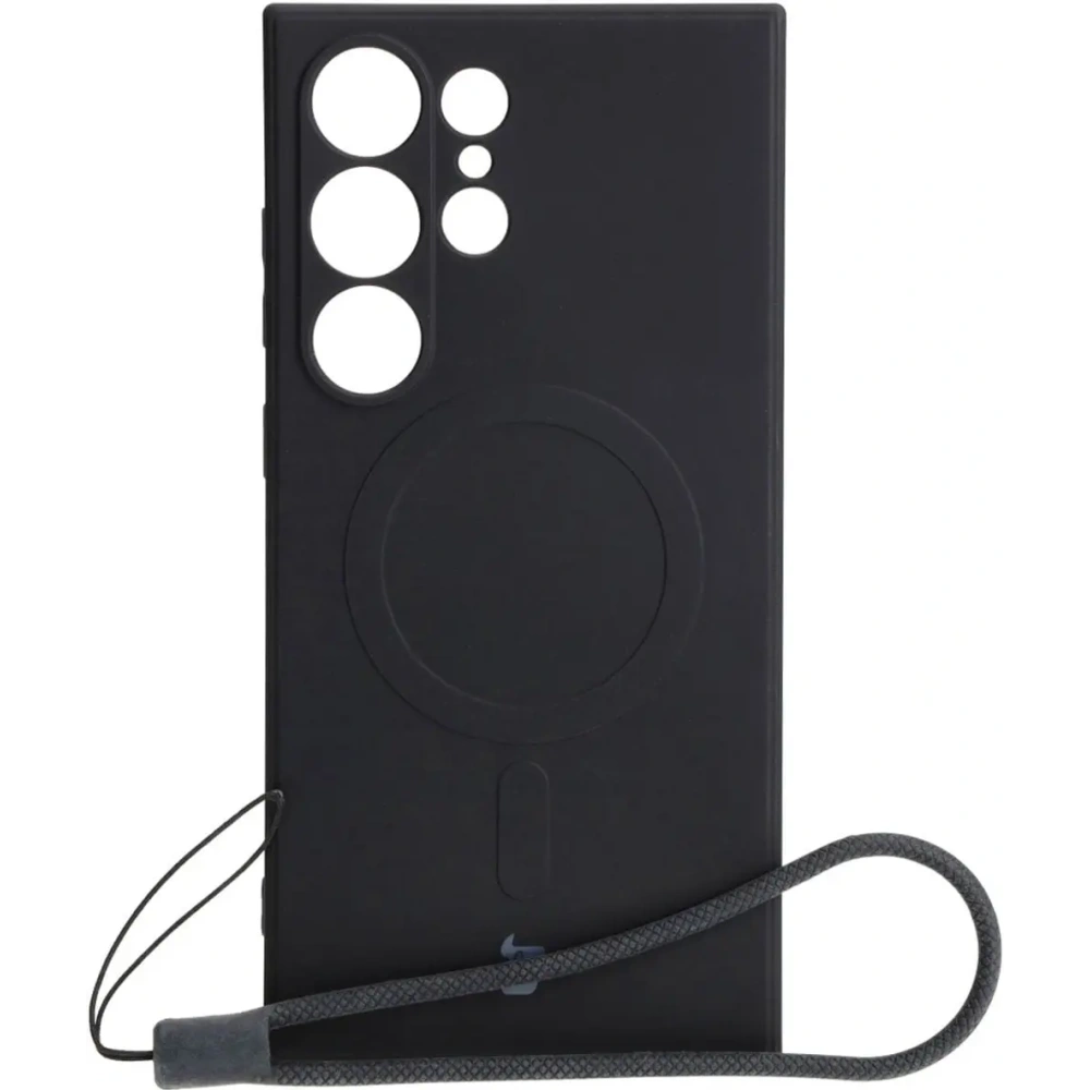 Wholesale Bizon Case Silicone Magnetic Sq Samsung Galaxy S24 Ultra black - BIZ5264 - {ean13} - Hurt