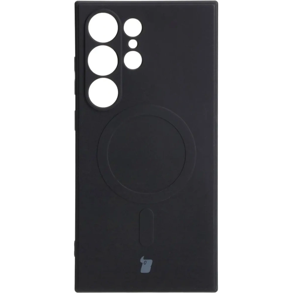 Hurtownia GSM - Etui Bizon Case Silicone Magnetic Sq do Samsung Galaxy S24 Ultra czarne - BIZ5264 - {ean13} - Hurt