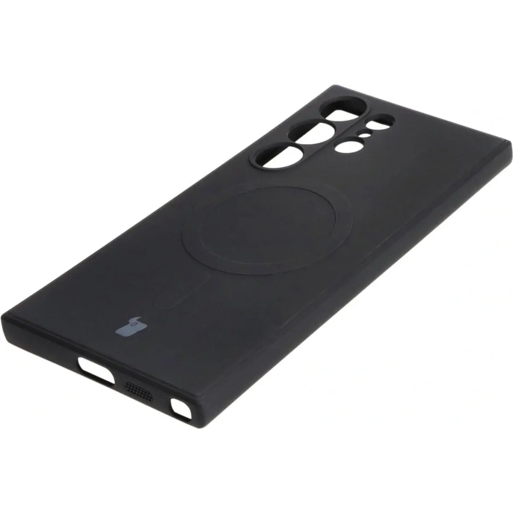 Hurtownia GSM - Etui Bizon Case Silicone Magnetic Sq do Samsung Galaxy S24 Ultra czarne - BIZ5264 - {ean13} - Hurt