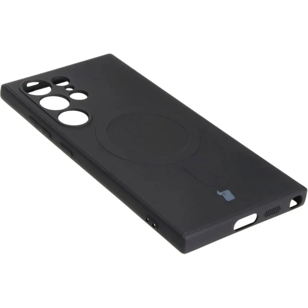 Hurtownia GSM - Etui Bizon Case Silicone Magnetic Sq do Samsung Galaxy S24 Ultra czarne - BIZ5264 - {ean13} - Hurt