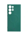 Hurtownia GSM - Etui Bizon Case Silicone Magnetic Sq do Samsung Galaxy S24 Ultra tmavě zelené - BIZ5265 - {ean13} - Hurt