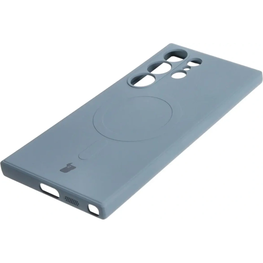 Hurtownia GSM - Etui Bizon Case Silicone Magnetic Sq do Samsung Galaxy S24 Ultra szare - BIZ4695 - {ean13} - Hurt