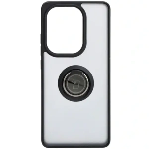Hurtownia GSM - Etui s úchytem na prst Bizon Case Hybrid Ring do Xiaomi Poco M6 Pro 4G / Xiaomi Redmi Note 13 Pro 4G kouřové s černým rámečkem - BIZ4699 - {ean13} - Hurt