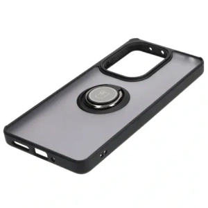 Hurtownia GSM - Etui s úchytem na prst Bizon Case Hybrid Ring do Xiaomi Poco M6 Pro 4G / Xiaomi Redmi Note 13 Pro 4G kouřové s černým rámečkem - BIZ4699 - {ean13} - Hurt