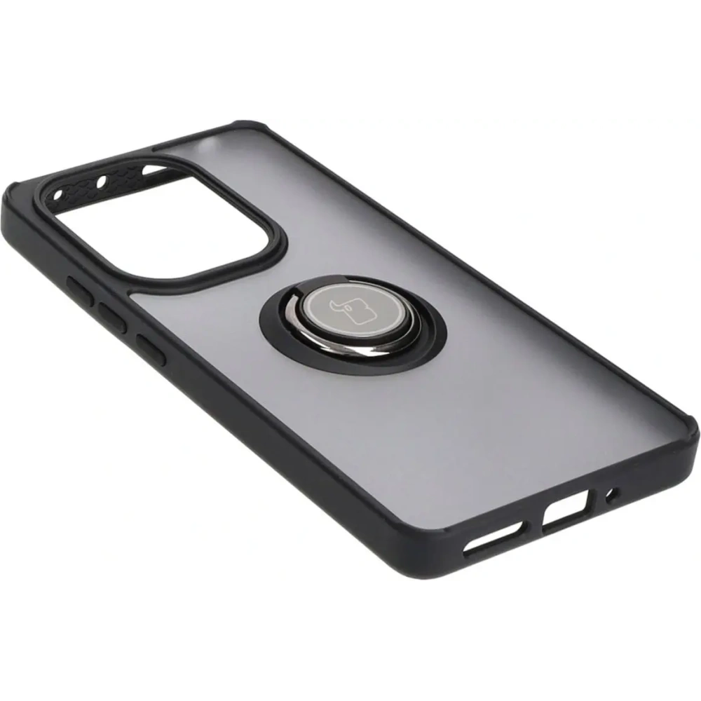 Hurtownia GSM - Bizon Case Hybrid Ring Xiaomi Poco M6 Pro 4G / Xiaomi Redmi Note 13 Pro 4G fumuriu cu un cadru negru - BIZ4699 - {ean13} - Hurt