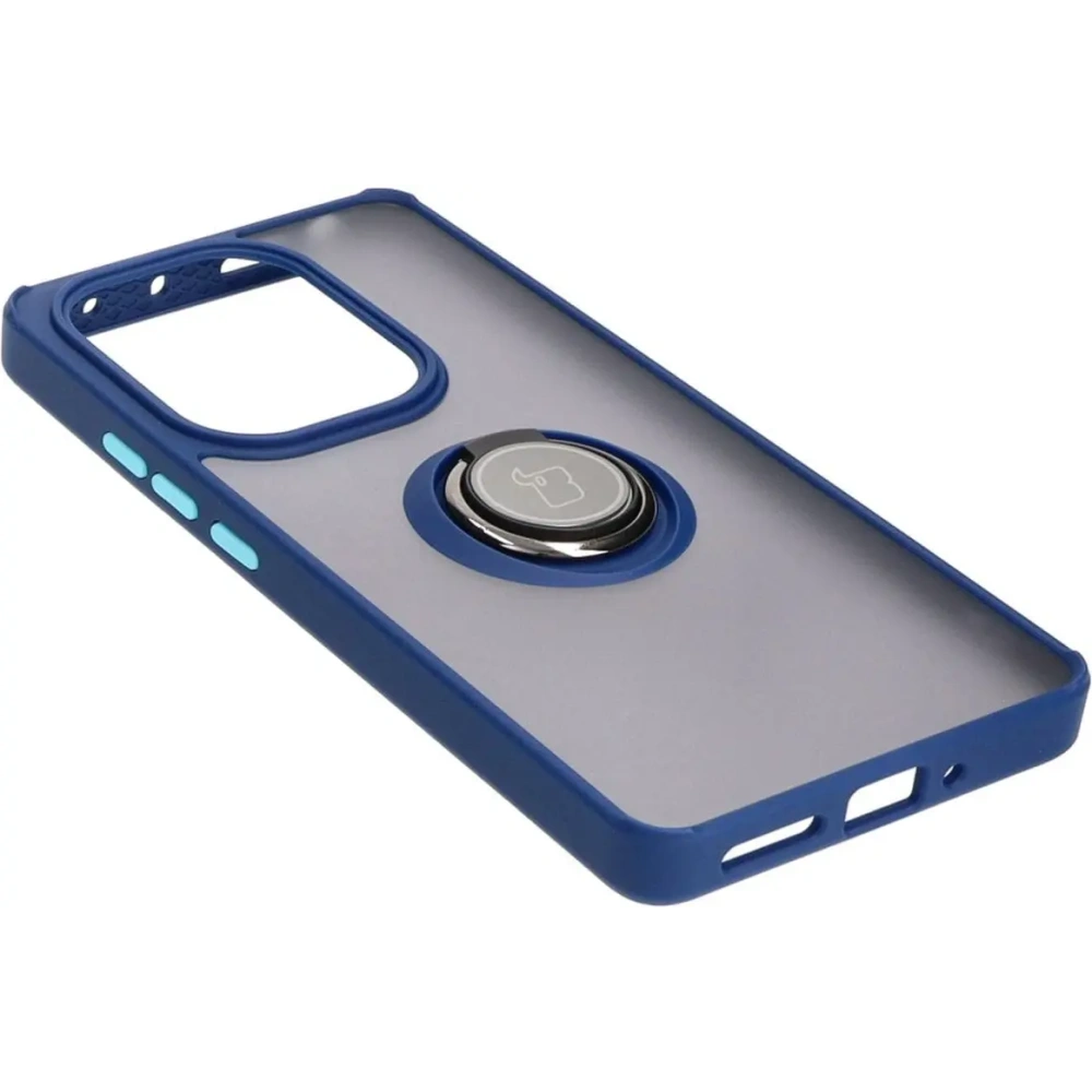 Wholesale Bizon Case Hybrid Ring Xiaomi Poco M6 Pro 4G / Xiaomi Redmi Note 13 Pro 4G / LTE / 14S smoky with a navy blue frame - BIZ4700 - {ean13} - Hurt