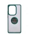 Hurtownia GSM - Bizon Case Hybrid Ring Xiaomi Poco M6 Pro 4G / Xiaomi Redmi Note 13 Pro 4G fumuriu cu un cadru verde închis - BIZ5272 - {ean13} - Hurt