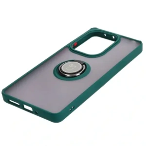 Wholesale Bizon Case Hybrid Ring Xiaomi Poco M6 Pro 4G / Xiaomi Redmi Note 13 Pro 4G / LTE / 14S smoky with a dark green frame - BIZ5272 - {ean13} - Hurt