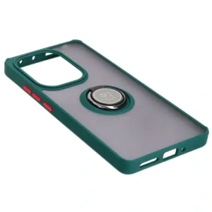 Wholesale Bizon Case Hybrid Ring Xiaomi Poco M6 Pro 4G / Xiaomi Redmi Note 13 Pro 4G / LTE / 14S smoky with a dark green frame - BIZ5272 - {ean13} - Hurt