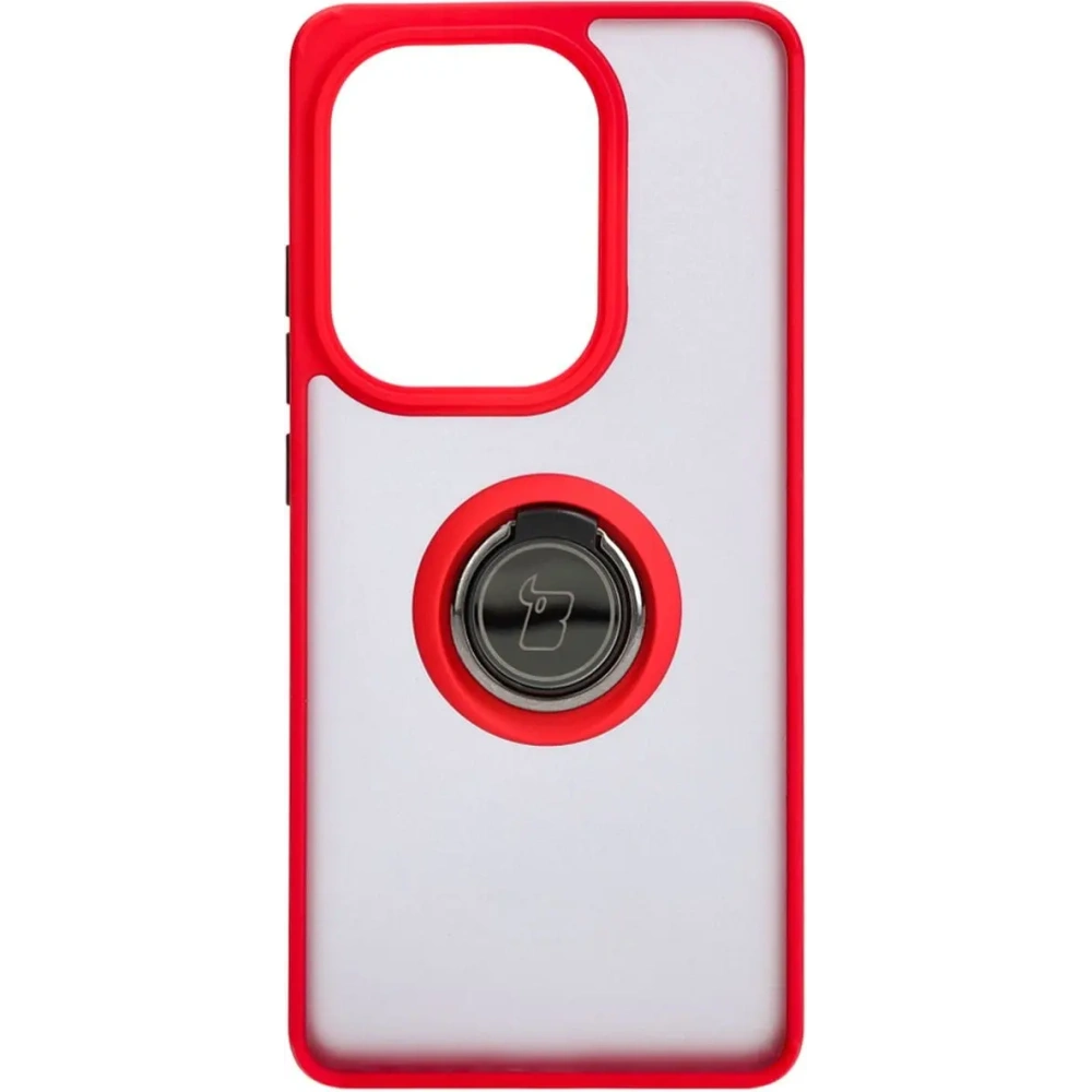 Wholesale Bizon Case Hybrid Ring Xiaomi Poco M6 Pro 4G / Xiaomi Redmi Note 13 Pro 4G / LTE / 14S smoky with a red frame - BIZ5273 - {ean13} - Hurt