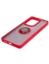 Wholesale Bizon Case Hybrid Ring Xiaomi Poco M6 Pro 4G / Xiaomi Redmi Note 13 Pro 4G / LTE / 14S smoky with a red frame - BIZ5273 - {ean13} - Hurt