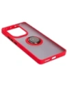 Wholesale Bizon Case Hybrid Ring Xiaomi Poco M6 Pro 4G / Xiaomi Redmi Note 13 Pro 4G / LTE / 14S smoky with a red frame - BIZ5273 - {ean13} - Hurt