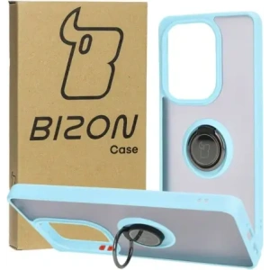 Wholesale Bizon Case Hybrid Ring Xiaomi Poco M6 Pro 4G / Xiaomi Redmi Note 13 Pro 4G / LTE / 14S smoky with a light blue frame - BIZ5274 - {ean13} - Hurt