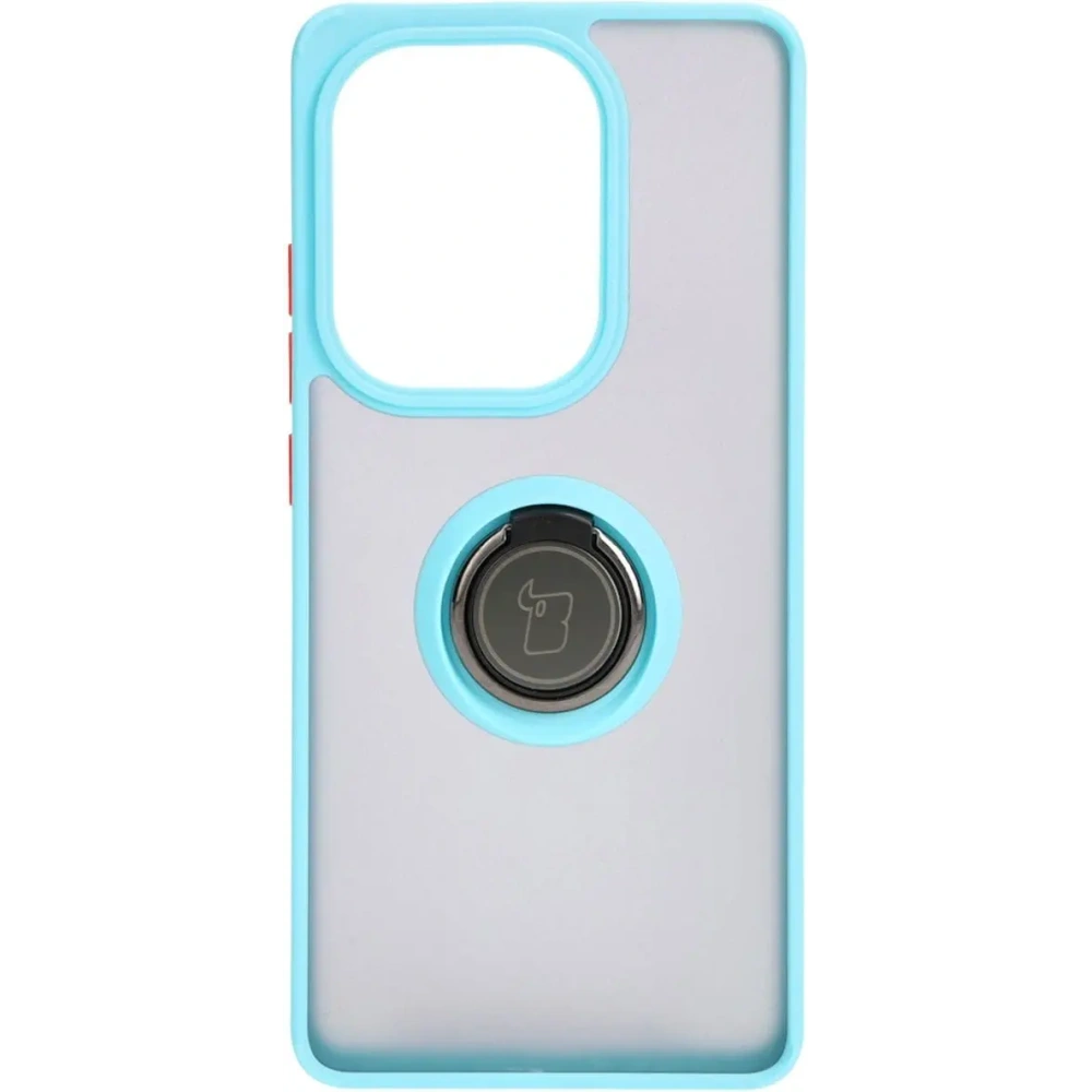 Wholesale Bizon Case Hybrid Ring Xiaomi Poco M6 Pro 4G / Xiaomi Redmi Note 13 Pro 4G / LTE / 14S smoky with a light blue frame - BIZ5274 - {ean13} - Hurt