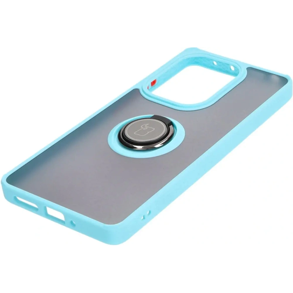 Wholesale Bizon Case Hybrid Ring Xiaomi Poco M6 Pro 4G / Xiaomi Redmi Note 13 Pro 4G / LTE / 14S smoky with a light blue frame - BIZ5274 - {ean13} - Hurt