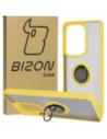 Hurtownia GSM - Bizon Case Hybrid Ring Xiaomi Poco M6 Pro 4G / Xiaomi Redmi Note 13 Pro 4G fumuriu cu un cadru galben - BIZ5275 - {ean13} - Hurt