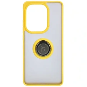 Wholesale Bizon Case Hybrid Ring Xiaomi Poco M6 Pro 4G / Xiaomi Redmi Note 13 Pro 4G / LTE / 14S smoky with a yellow frame - BIZ5275 - {ean13} - Hurt