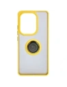 Hurtownia GSM - Bizon Case Hybrid Ring Xiaomi Poco M6 Pro 4G / Xiaomi Redmi Note 13 Pro 4G fumuriu cu un cadru galben - BIZ5275 - {ean13} - Hurt