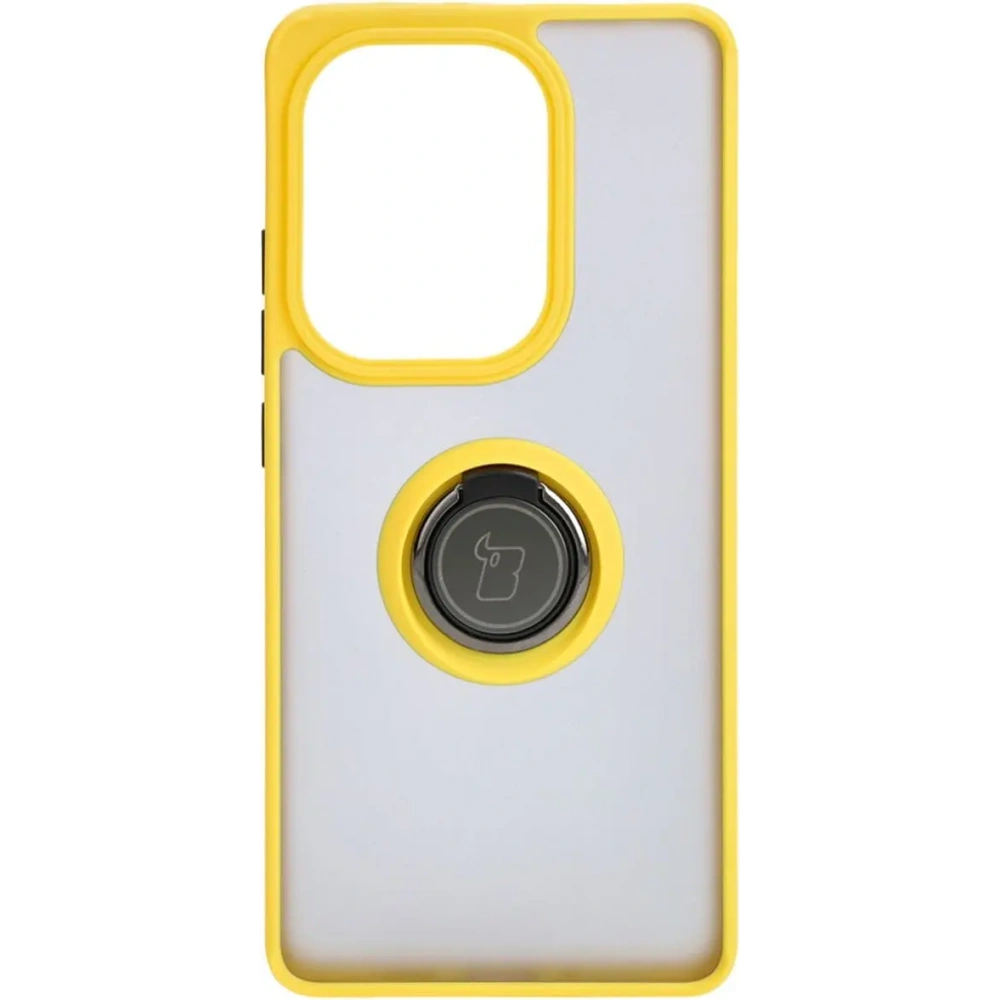 Hurtownia GSM - Bizon Case Hybrid Ring Xiaomi Poco M6 Pro 4G / Xiaomi Redmi Note 13 Pro 4G fumuriu cu un cadru galben - BIZ5275 - {ean13} - Hurt