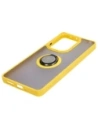 Hurtownia GSM - Bizon Case Hybrid Ring Xiaomi Poco M6 Pro 4G / Xiaomi Redmi Note 13 Pro 4G fumuriu cu un cadru galben - BIZ5275 - {ean13} - Hurt