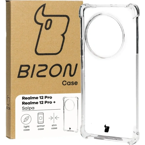Etui Bizon Case Salpa do Realme 12 Pro/12 Pro+ przezroczyste