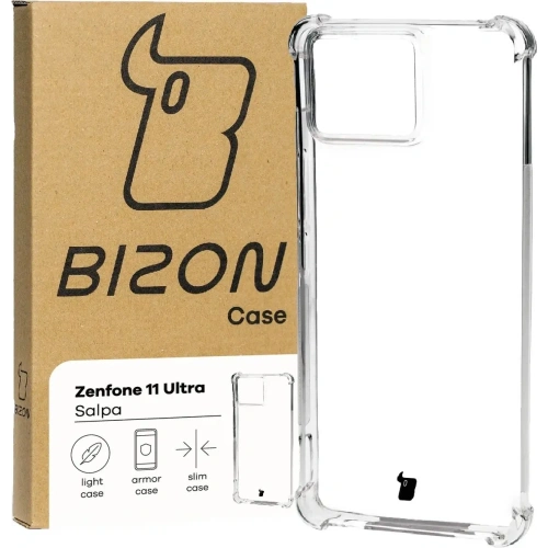 Etui Bizon Case Salpa do Asus Zenfone 11 Ultra przezroczyste