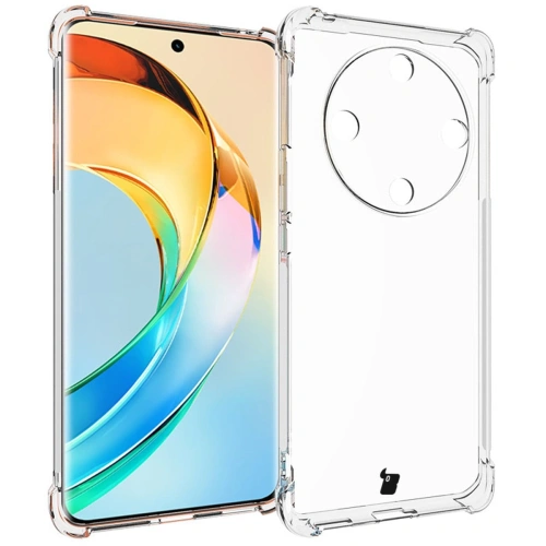 Etui + 2x folia Bizon Case Clear Pack do Honor Magic6 Lite przezroczyste