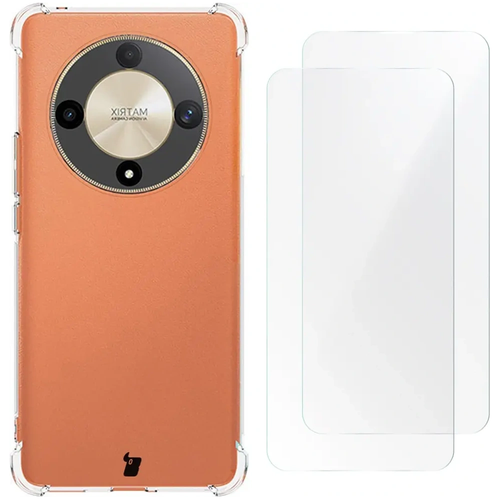 Hurtownia GSM - Etui + 2x folia Bizon Case Clear Pack do Honor Magic6 Lite przezroczyste - BIZ4708 - {ean13} - Hurt