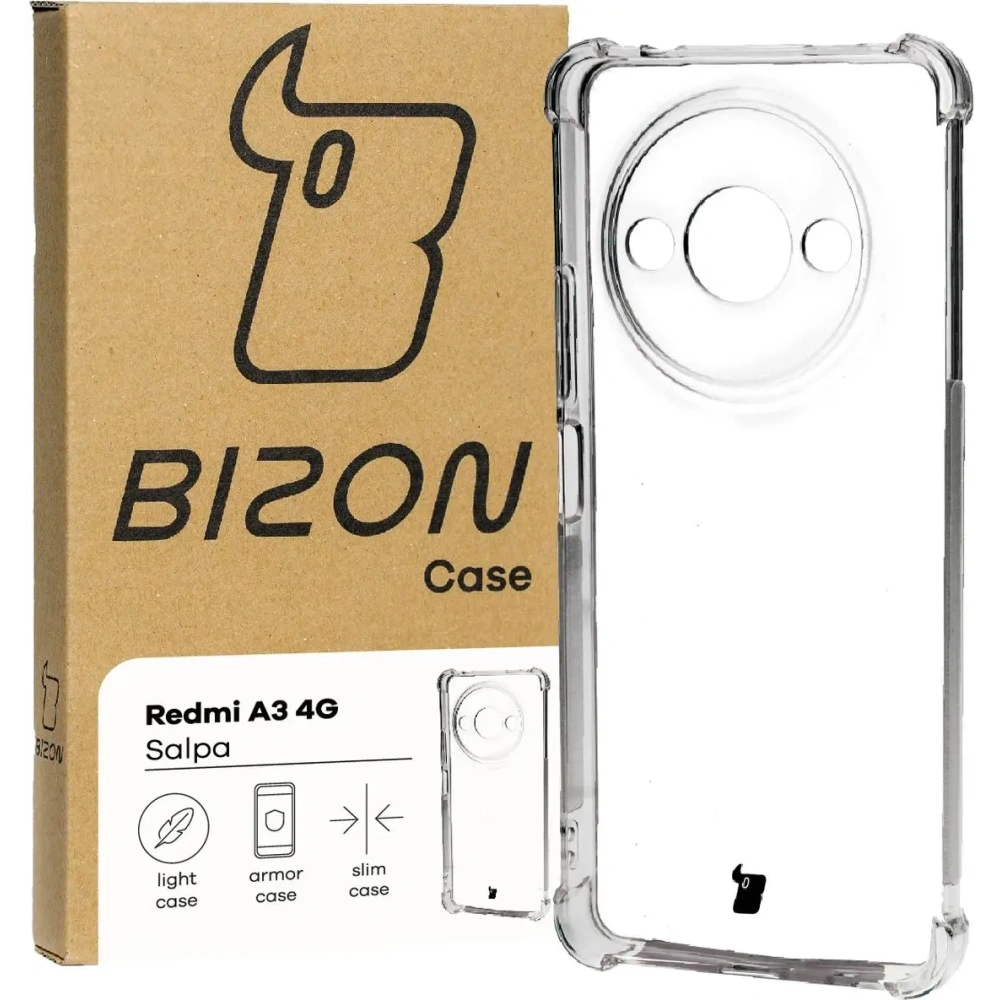 Hurtownia GSM - Bizon Caz Salpa Xiaomi Redmi A3 4G transparent - BIZ5282 - {ean13} - Hurt