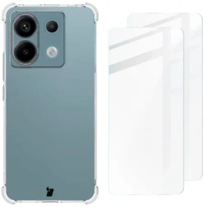 Hurtownia GSM - Bizon Case Clear Pack-Hülle + 2x Bildschirmglas Xiaomi Poco X6 / Redmi Note 13 Pro 5G klar - BIZ5286 - {ean13} - Hurt