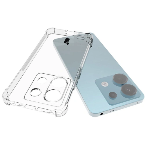Etui + 2x szkło na ekran Bizon Case Clear Pack do Xiaomi Poco X6 / Redmi Note 13 Pro 5G przezroczyste