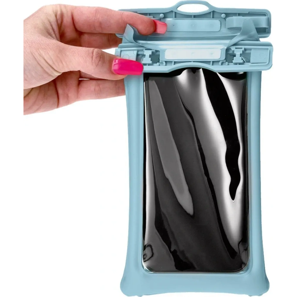 Hurtownia GSM - Etui wodoszczelne Bizon Case Hydrofloat jasnoniebieskie - BIZ4717 - {ean13} - Hurt
