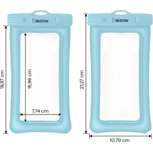 Etui wodoszczelne Bizon Case Hydrofloat jasnoniebieskie