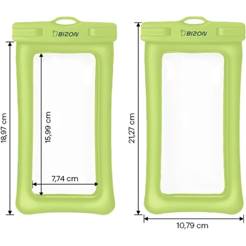 Etui wodoszczelne Bizon Case Hydrofloat zielone