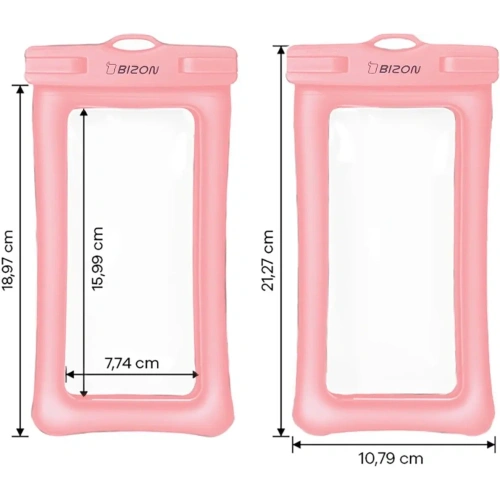 Etui wodoszczelne Bizon Case Hydrofloat różowe