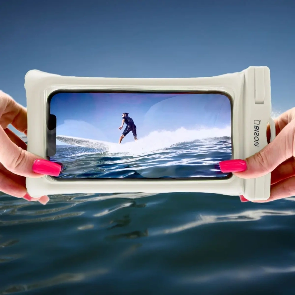 Hurtownia GSM - Voděodolné pouzdro Bizon Case Hydrofloat ecru - BIZ5292 - {ean13} - Hurt