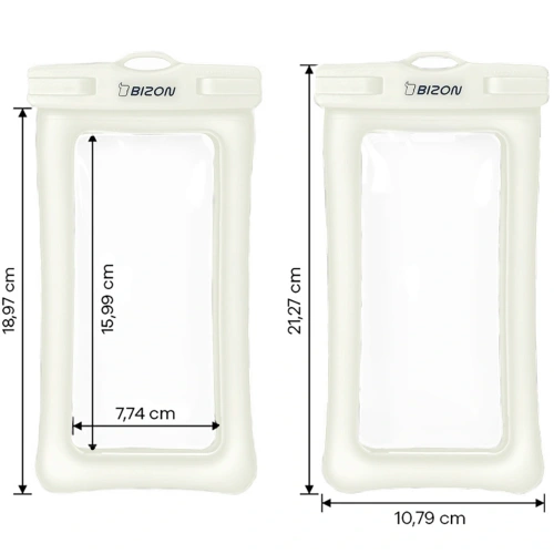 Etui wodoszczelne Bizon Case Hydrofloat ecru